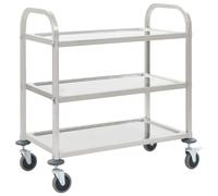 VidaXL Chariot de cuisine à 3 niveaux