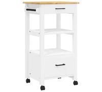 vidaXL Chariot de Cuisine Monza 48x40x88,5 cm Bois Massif de pin