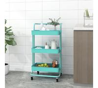 VIDAXL - Chariot de cuisine Turquoise
