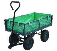 vidaXL Chariot de jardin max 250 kg - Vert