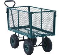vidaXL Chariot de jardin vert 350 kg