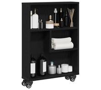 vidaXL Chariot de Rangement Étroit 3 Niveaux 48 x 13 x 68 cm | Plein de place pour garder tes affaires en ordre, Change la hauteur pour différents trucs,