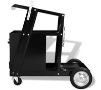 vidaXL Chariot de soudage avec 4 tiroirs noir