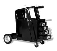 vidaXL Chariot de soudage - Noir