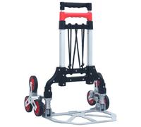 vidaXL Chariot de transport pour escaliers pliable 70 kg aluminium argenté