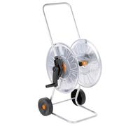 vidaXL Chariot enrouleur pour tuyau 60 m 1/2" acier sur roues