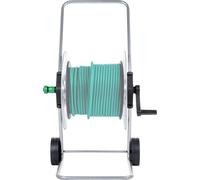 VidaXL Chariot pour tuyau d'arrosage pour 80 m de tuyau 1/2" ou 50 m de tuyau 3/4" en acier