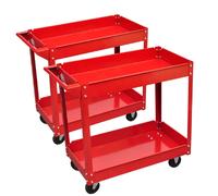 vidaXL Chariots à outils 100 kg - 2 étagères