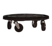 Vidaxl Chariots Ã Plantes Avec Roues 3 Pcs Diamã¿Tre 40 Cm Noir 275 Kg