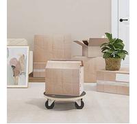 vidaXL Chariots de transport ronds 2 pcs Ø38×11,5 cm 250 kg pour meubles