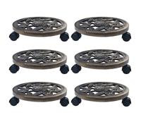 vidaXL Rouleau pour plantes 6 pcs. Bronze 30 cm plastique