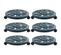 vidaXL Chariots pour plantes 6 pcs - Vert