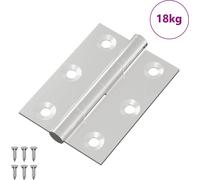 vidaXL Charnière 720 pcs argent 50 x 38 x 1,3 mm acier