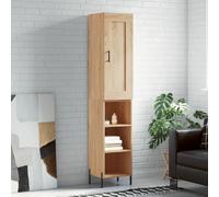 Buffet haut Chêne sonoma 34,5x34x180 cm Bois d'ingénierie