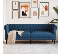VidaXL Chesterfield - Bleu