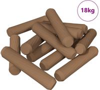 vidaXL, chevilles en bois, 18 000 pièces, couleur marron, bois massif