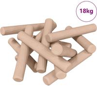 vidaXL Chevilles en bois 24000 pcs Marron Bois massif