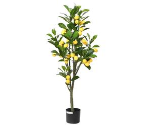 VidaXL Citronnier Artificiel 136 Feuilles - 120 cm