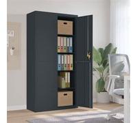 vidaXL Classeur anthracite 90x40x180 cm Acier
