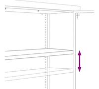 vidaXL Classeur anthracite 90x40x200 cm Acier
