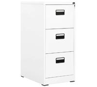 VidaXL Classeur Blanc 46x62x102,5 cm Acier