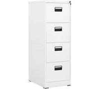 vidaXL Classeur - Blanc - Acier