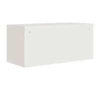vidaXL Classeur blanc 90x40x180 cm acier
