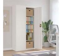 vidaXL Classeur blanc 90x40x180 cm acier 339752 Blanc G