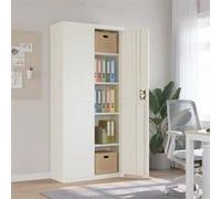 vidaXL Classeur blanc 90x40x200 cm acier 339760 Blanc G