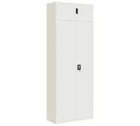 vidaXL Classeur Blanc 90x40x240 cm Acier