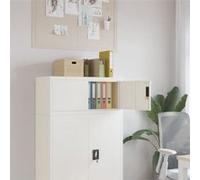 vidaXL Classeur blanc 90x40x40 cm acier