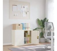 vidaXL Classeur 339720 – armoire à dossiers blanc 90x40x70 cm acier