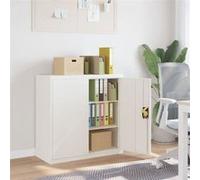 vidaXL Classeur blanc 90x40x90 cm acier 339728 Blanc G