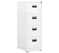 vidaXL Classeur - Blanc - Acier