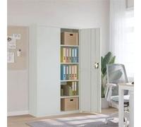 vidaXL Classeur gris clair 105x40x180 cm acier 339769 Gris G