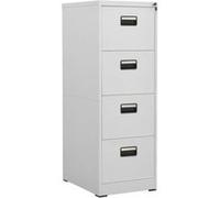 vidaXL Classeur – 46 x 62 x 133 cm – Acier – Gris clair