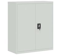 vidaXL Classeur gris clair 90x40x105 cm acier, armoire à dossiers, armoire de rangement, armoire de bureau, armoire de classement, unité de rangement