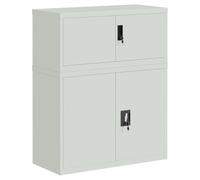 vidaXL Classeur Gris Clair 90x40x110 cm Acier