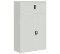 vidaXL Classeur Gris Clair 90x40x145 cm Acier