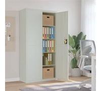 Classeur gris clair 90x40x180 cm acier 339753