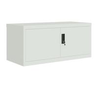 vidaXL Classeur gris clair 90x40x40 cm acier, armoire à dossiers, armoire de rangement, armoire de bureau, armoire de classement, unité de rangement