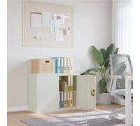 vidaXL Classeur gris clair 90x40x70 cm acier 339721 Gris