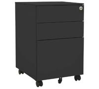 vidaXL Classeur mobile anthracite acier