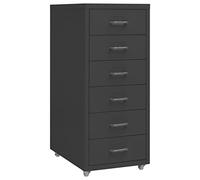 vidaXL Classeur mobile Armoire à dossiers Anthracite 28x41x69 cm Métal