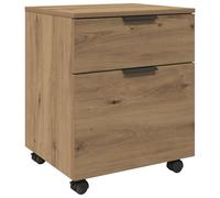 vidaXL Classeur Mobile avec Roues chêne Artisanal 45x38x54 cm