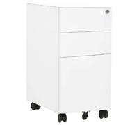 VidaXL Classeur Mobile - Blanc