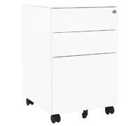 vidaXL Classeur mobile - Blanc