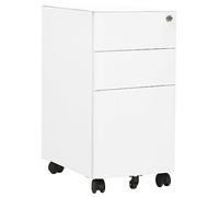 vidaXL Classeur Mobile Blanc 30x45x59 cm Acier