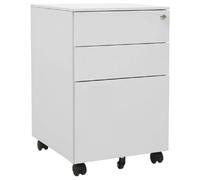 vidaXL Classeur Mobile - Gris Clair