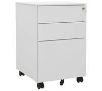 vidaXL Classeur mobile Gris clair 39x45x60 cm Acier